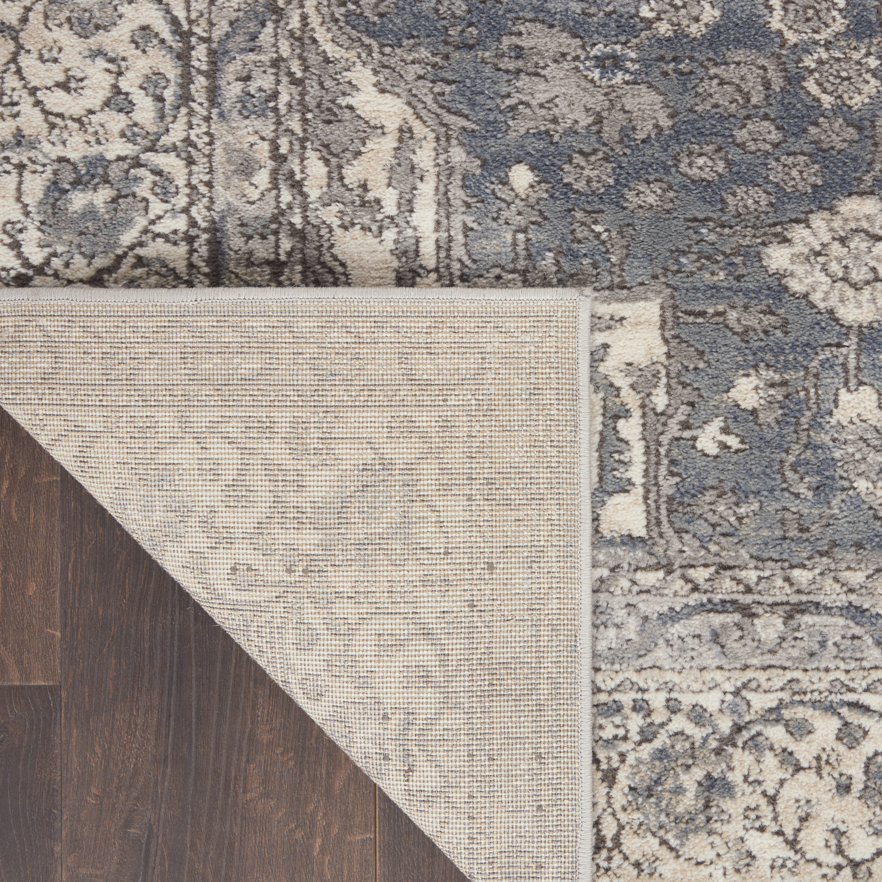Nourison Quarry 7'10" x 9'10" Grey Ivory Vintage Indoor Rug