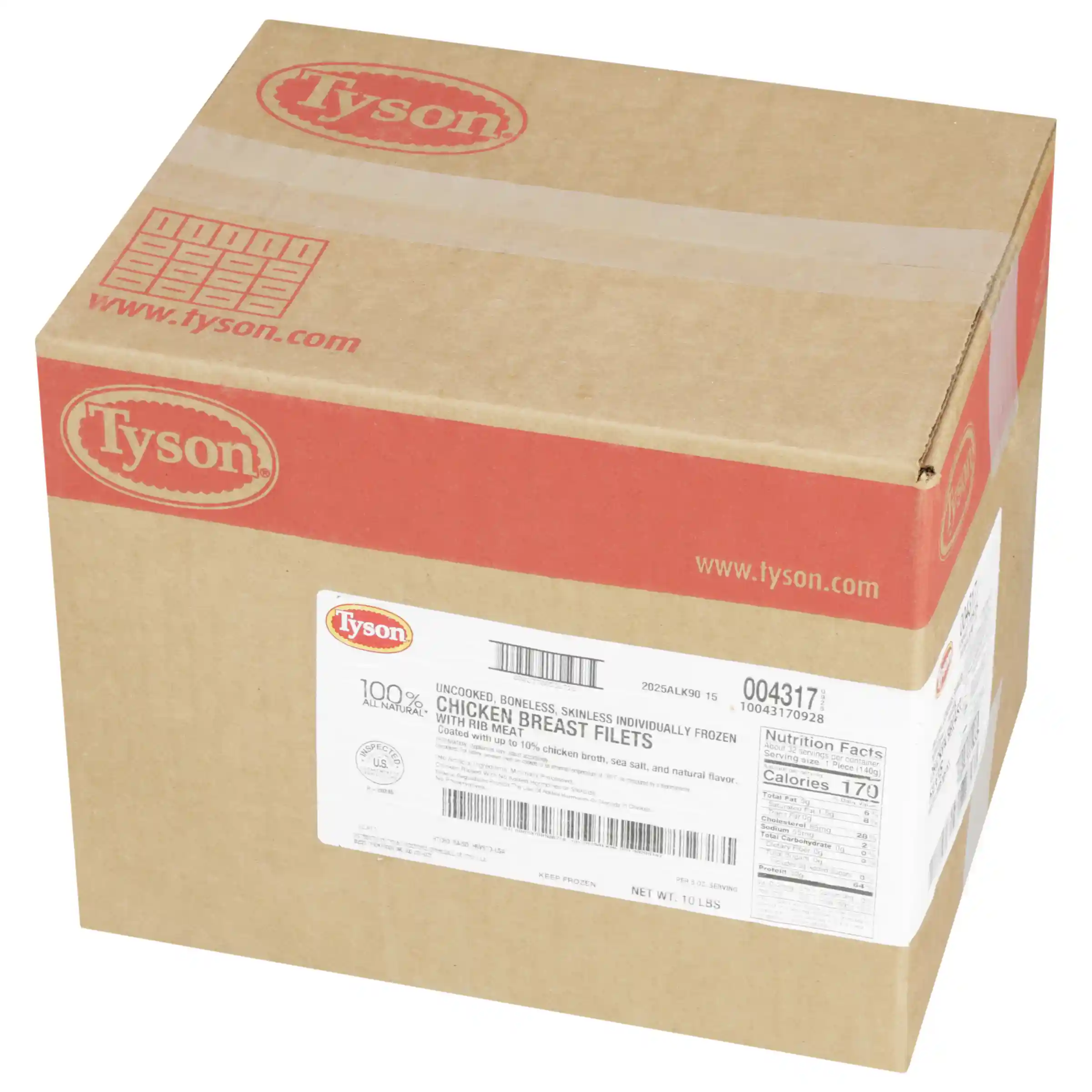 Tyson® All Natural* IF Unbreaded Boneless Skinless Chicken Breast Filets, 5 oz._image_5
