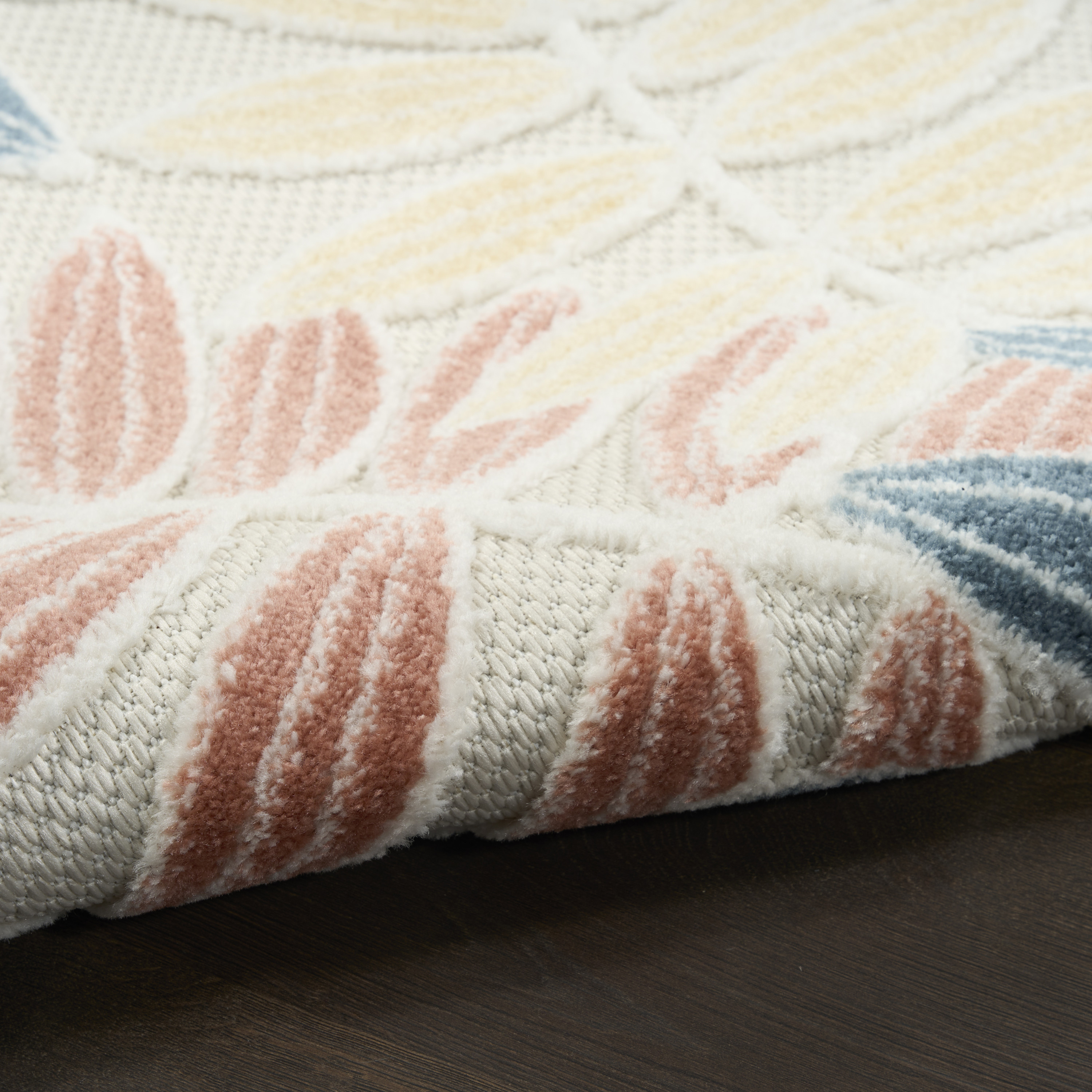 Nourison Aloha 7'10" x 10'6" Ivory Blue Modern Rug