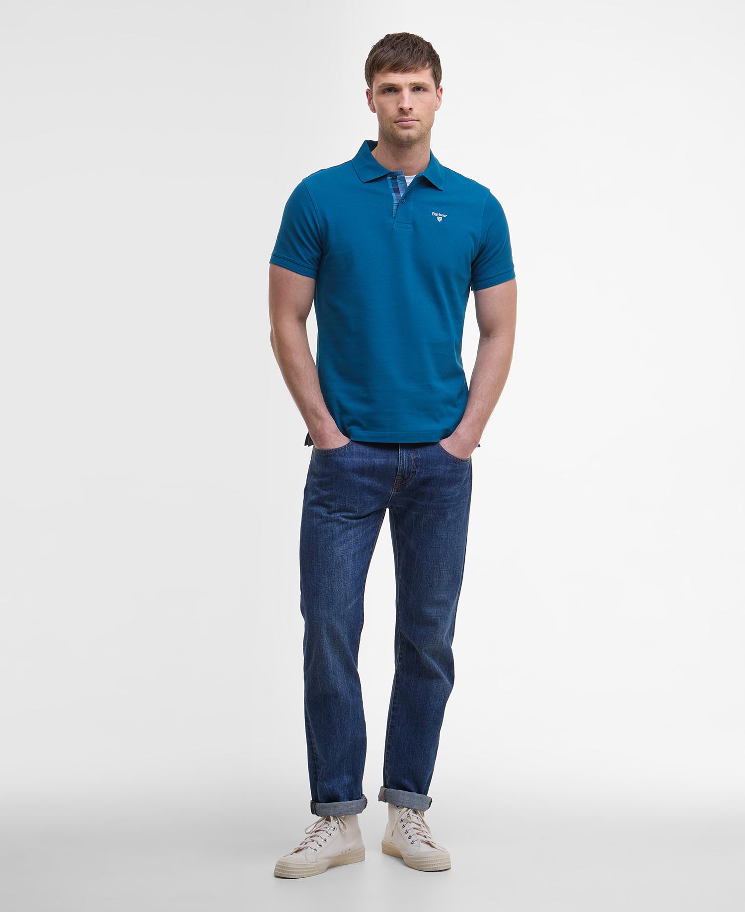 Tartan Pique Polo Shirt image number 1