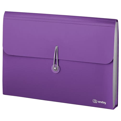 Expanding File, 7-Pocket Letter Size Poly - Purple