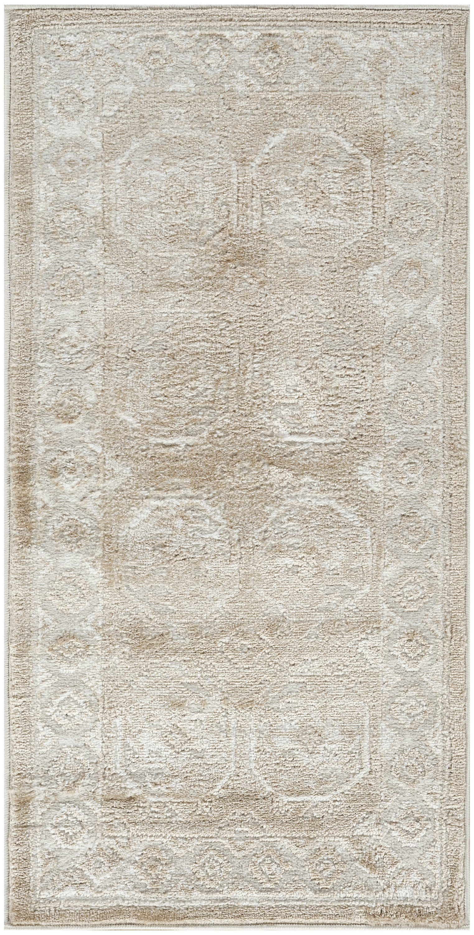 Nourison Dekor 2' x 4' Cream Beige Vintage Indoor Rug