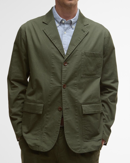 Herringbone Cotton Worker Jacket