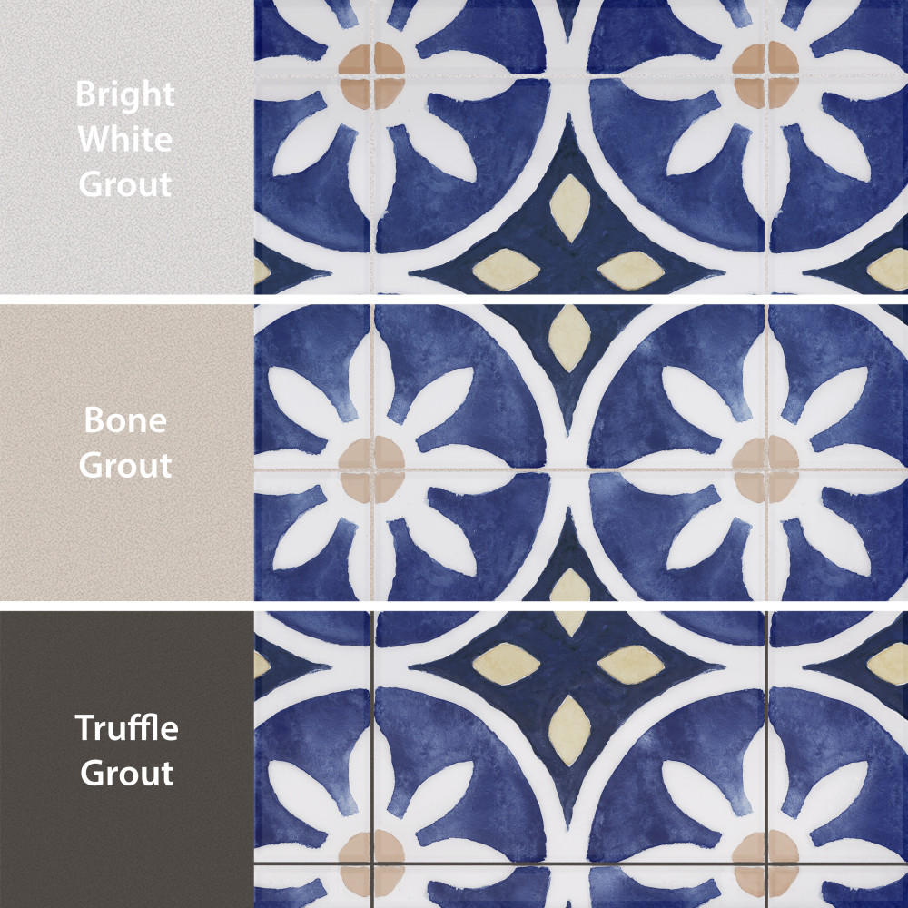 Santorini Coast Blue 9-3/4 in. x 9-3/4 in. Porcelain Floor and Wall Tile