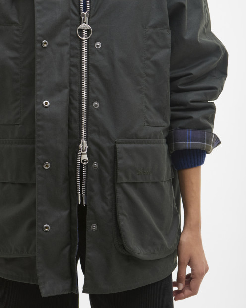 Barbour x ARKET Women's Fairgame Waxed Jacket Sage
