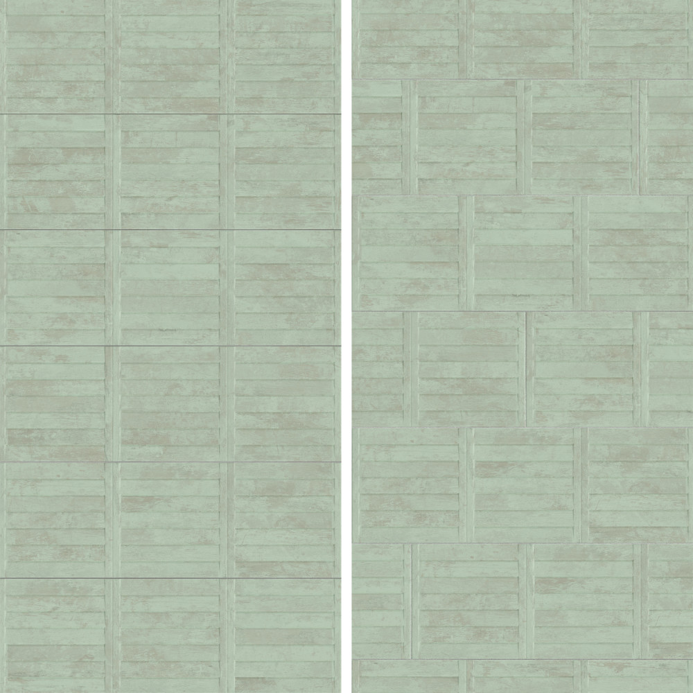 Habanera Decor Verde 11-7/8 in. x 35-1/2 in. Ceramic Wall Tile