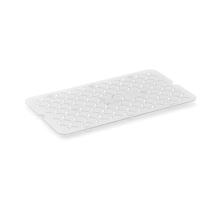 Half-size Super Pan® clear low-temperature plastic false bottom