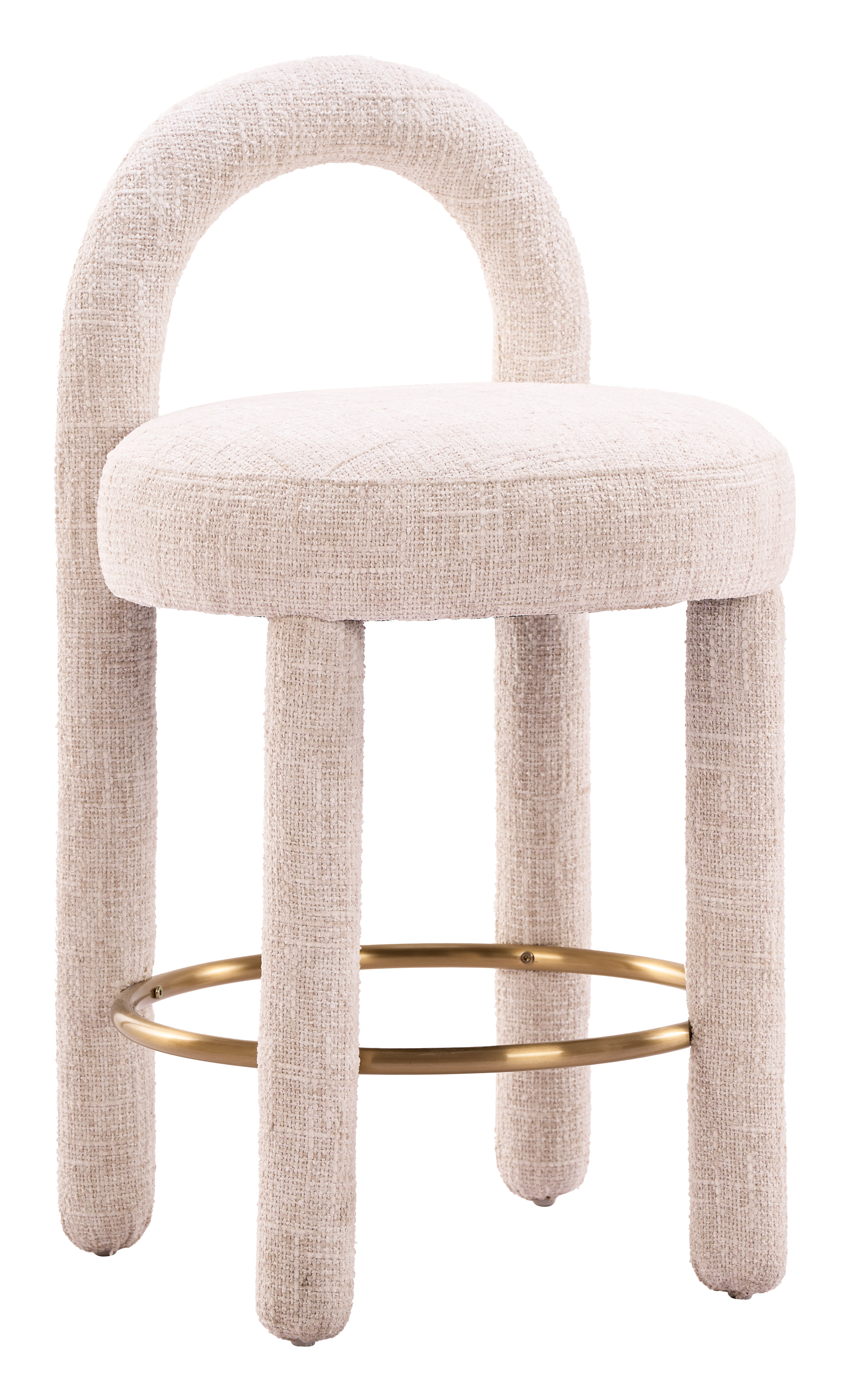 Curco Counter Stool (Set of 2) Beige product image