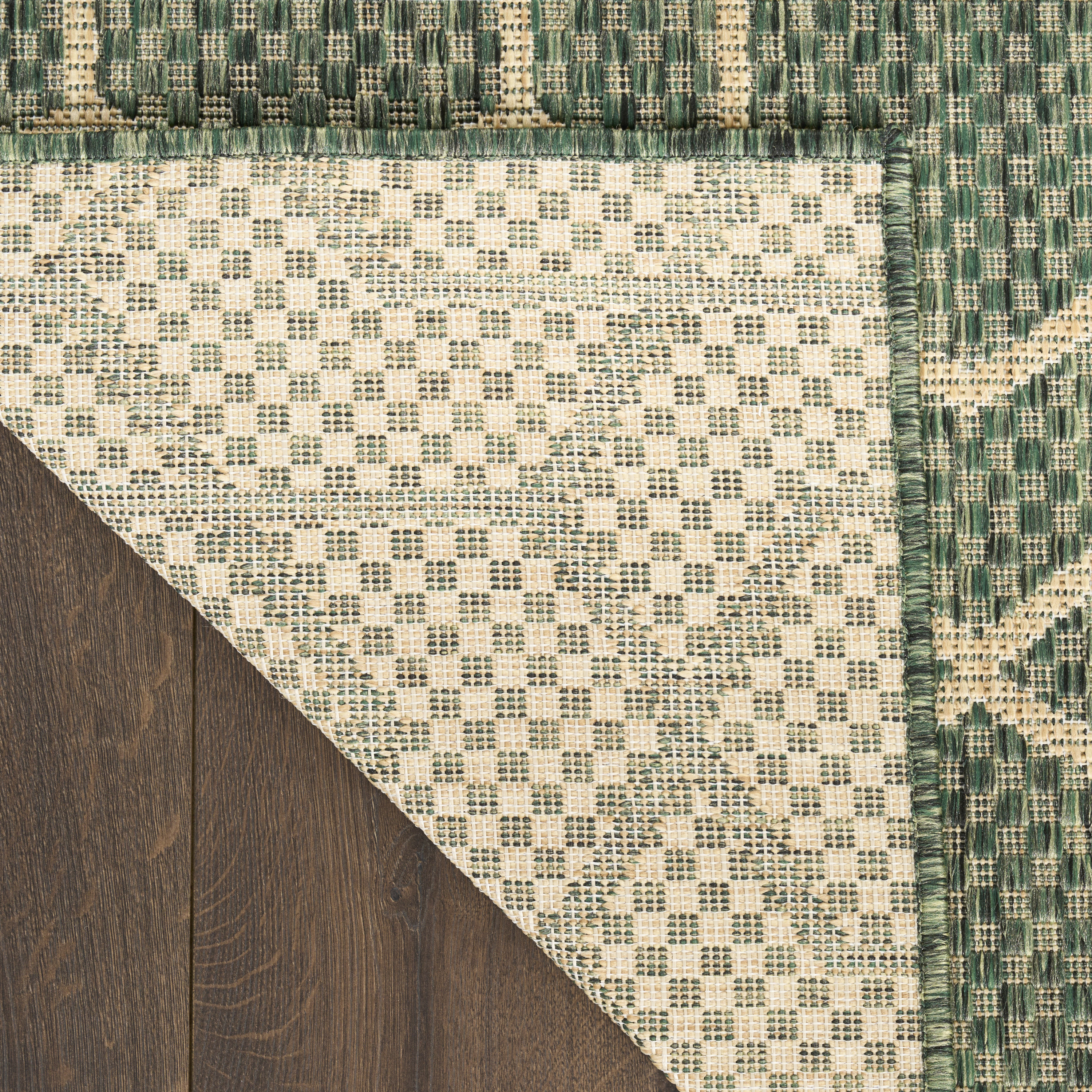 Nourison Horizon Indoor/Outdoor 8' x 10' Green Modern Rug
