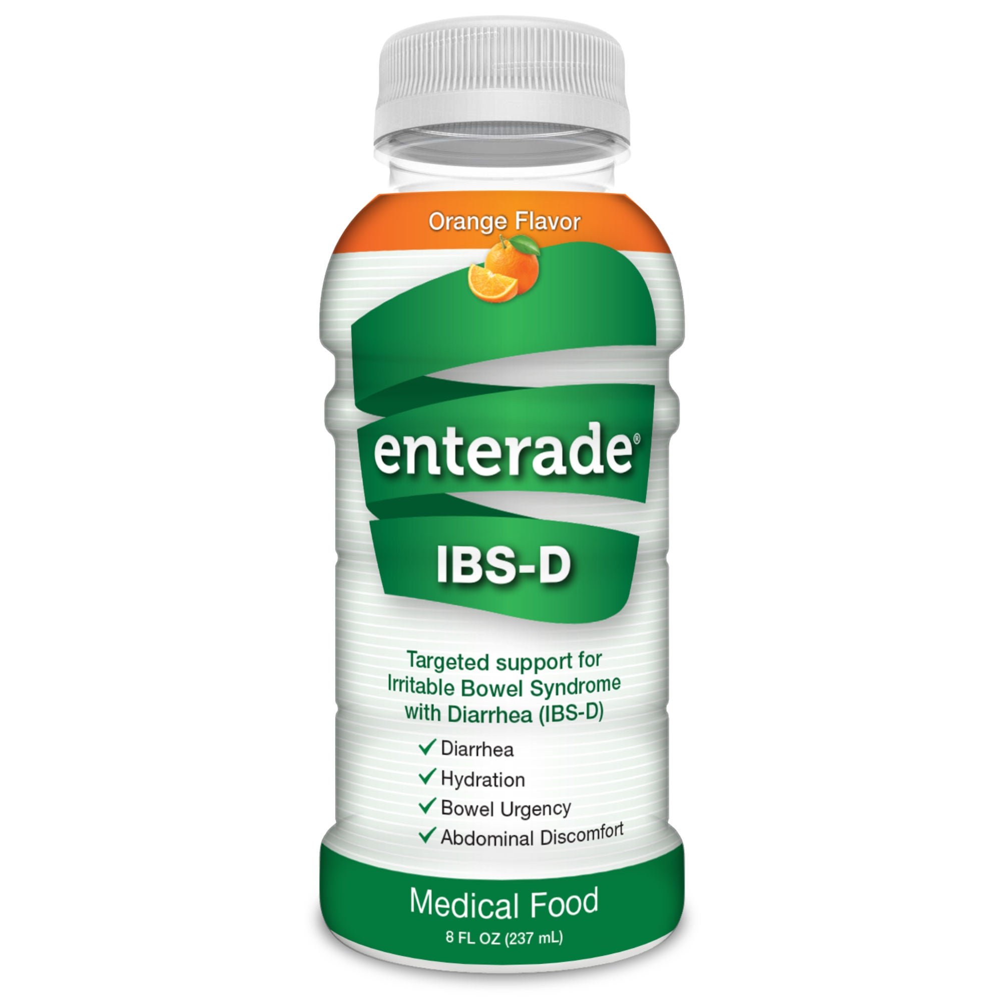enterade® IBS-D Targeted Dietary Support Medical Food, Orange, 8-ounce bottle