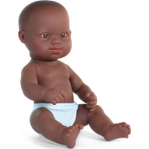 Baby Doll African Girl with Down Syndrome, 12-5/8"