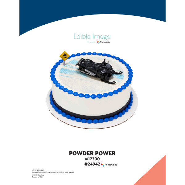 Powder Power The Magic of Cakes® PhotoCake® Enhanced Round Background Page