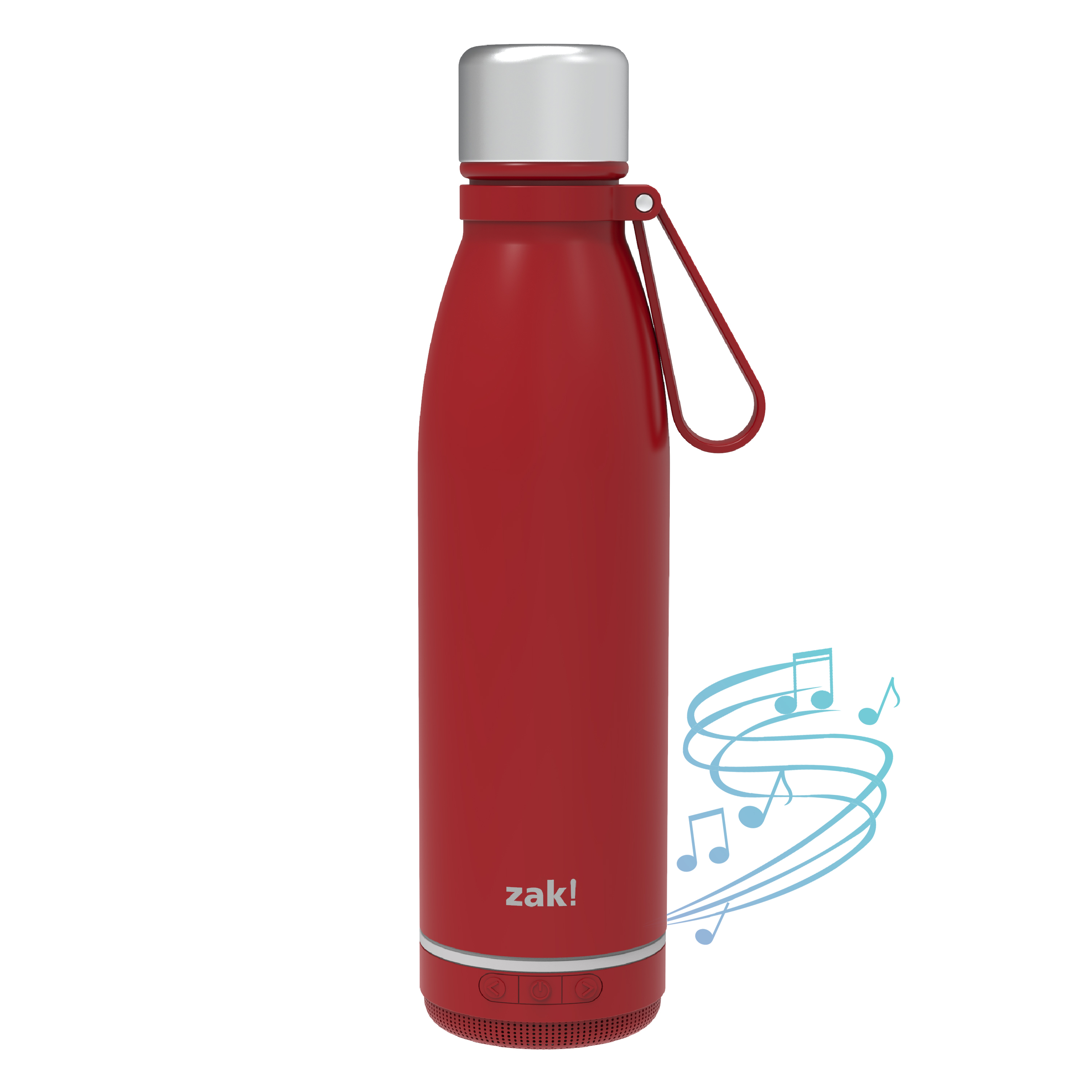 Zak Play 17.5 ounce Stainless Steel Tumbler with Bluetooth Speaker, Red slideshow image 1