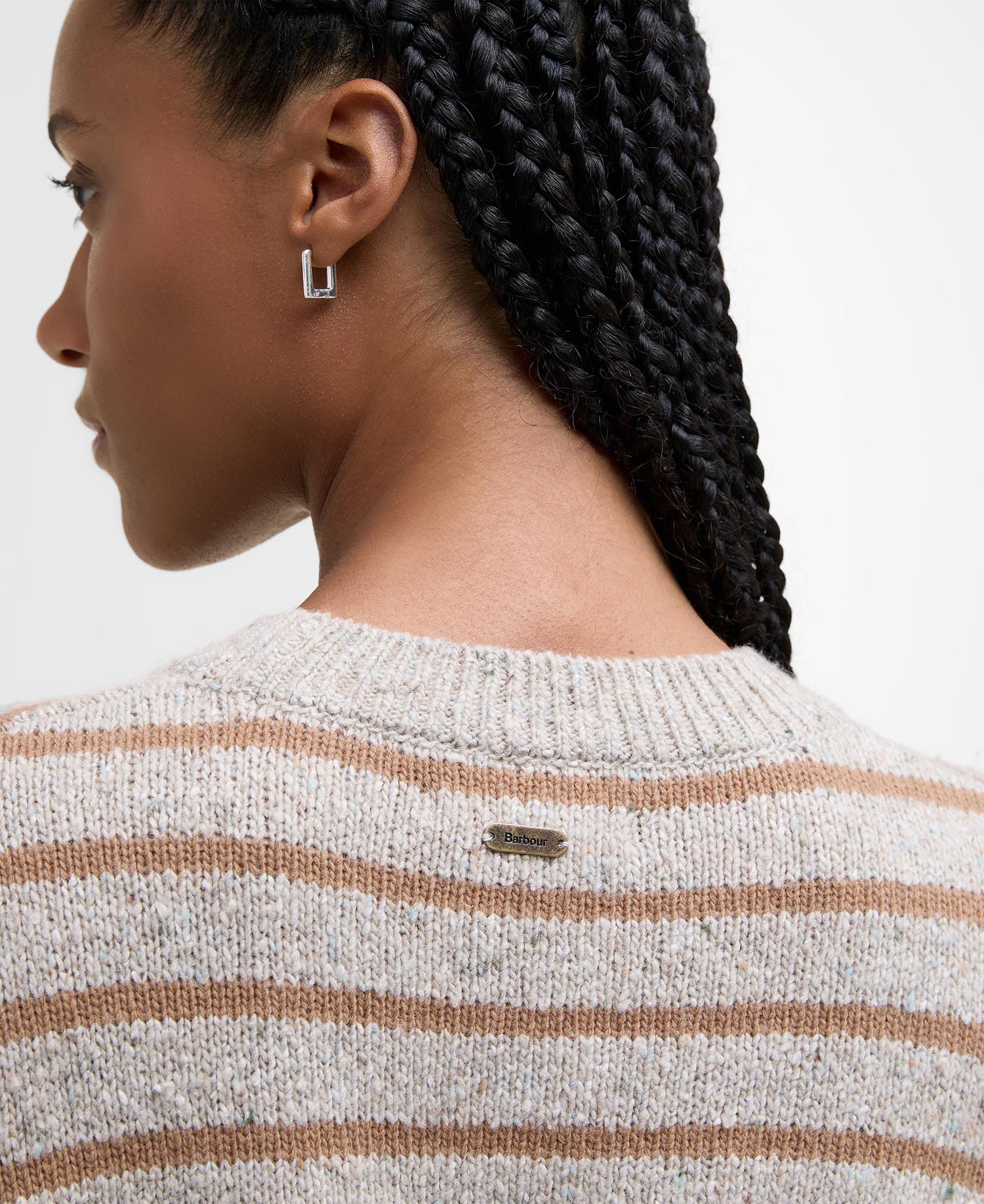 Claydon Striped Crew Neck Jumper image number 4