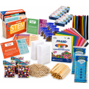 STEM Challenges Learning Cards & Supply Kit, Grades 2-5