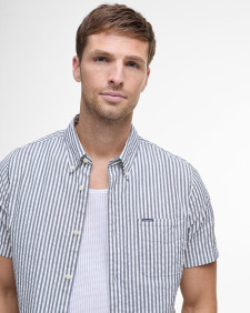Camicia Cresswell a maniche corte in seersucker dalla vestibilità regular 