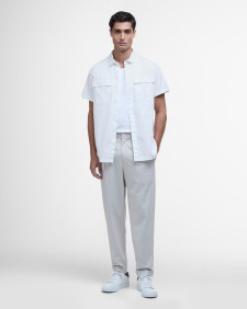 Joshua Textured Short-Sleeved Shirt Whisper White