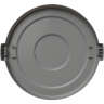 Carlisle, Bronco, Round, Polyethylene, 55 gal, Gray, Receptacle Lid