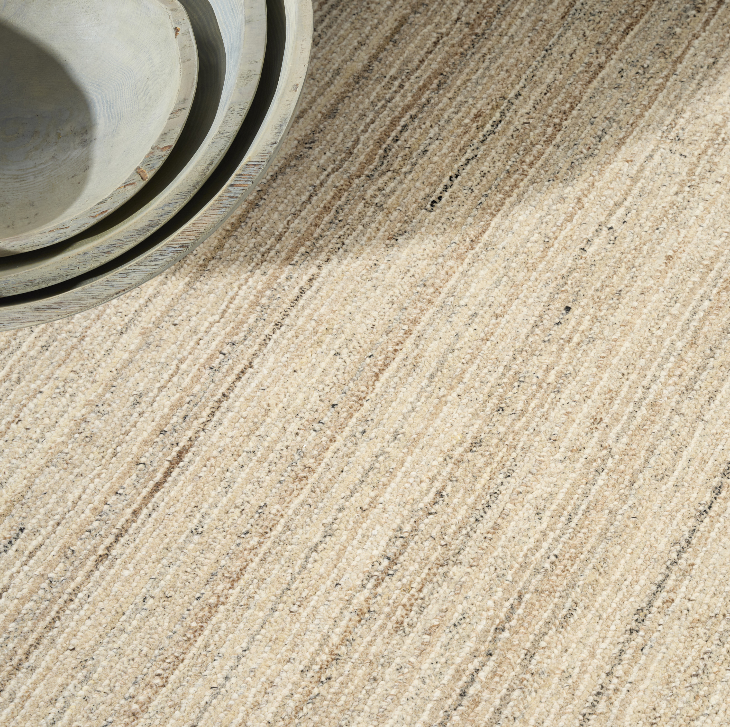 Calvin Klein CK082 Ridge 9'9" x 13'9" Beige Ivory Farmhouse Indoor Rug