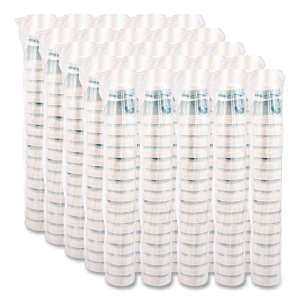 Dart, Horizon Hot or Cold Insulated Foam Drink Cups, 32 oz, Teal/White