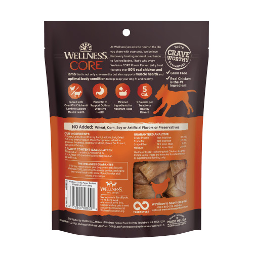 Wellness CORE Power Packed Chicken back packaging