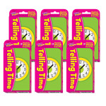 TREND Telling Time Pocket Flash Cards, 6 Packs T-23015-6