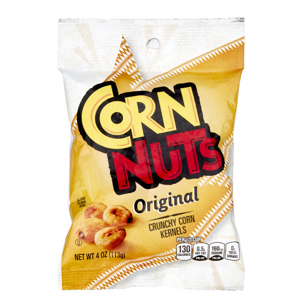 CORN NUTS Original Crunchy Corn Kernels Snack, 4 oz. Pack of 12 . C1CB - Front Center Inner Pack (Hi Res)