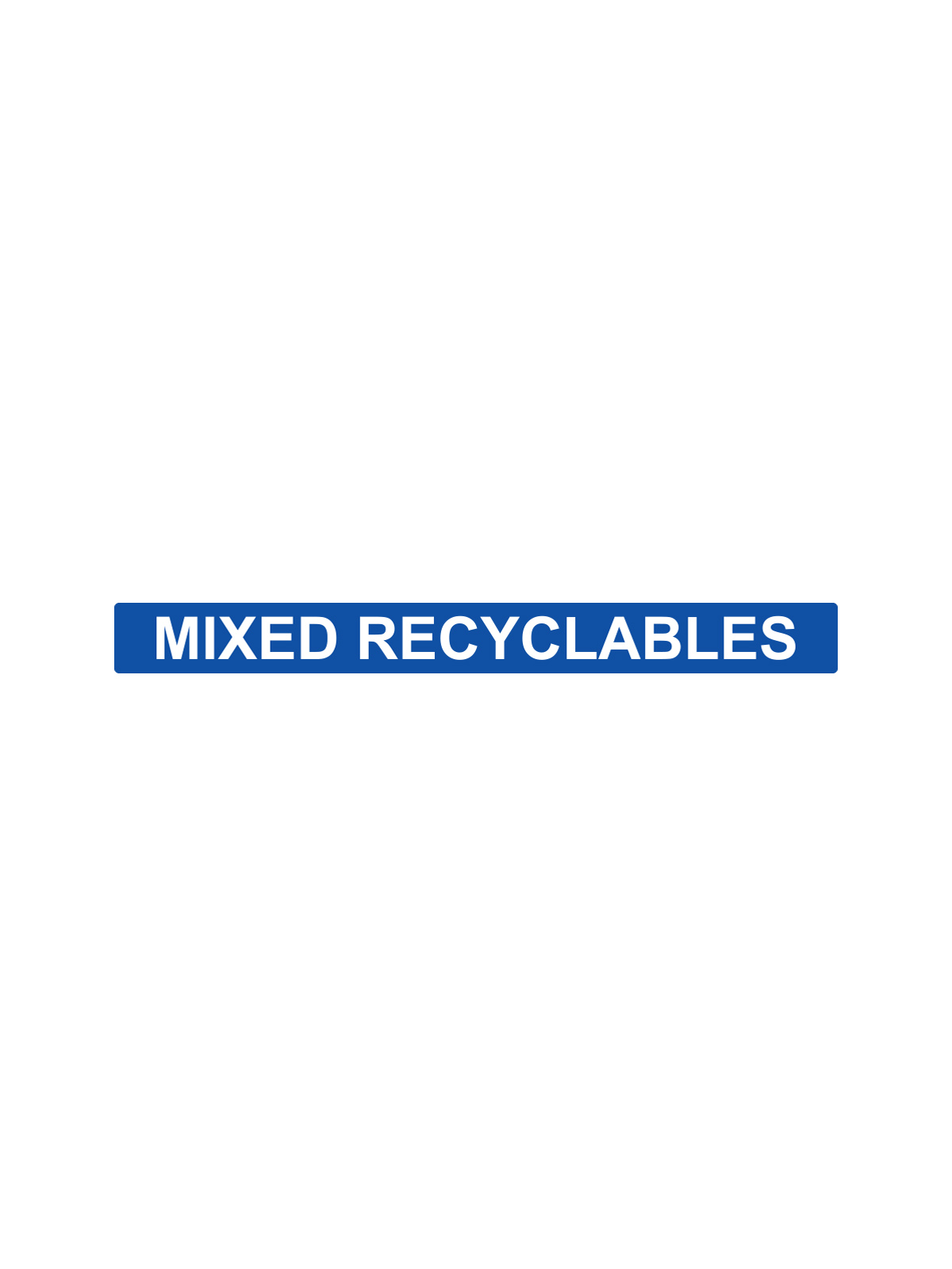 OCTO – Label – Mixed Recyclables – Blue