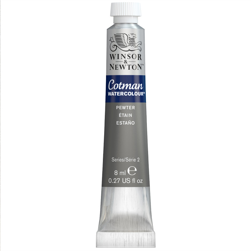 Cotman Watercolor Paint, 8 mL Tube, Pewter