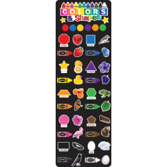 Smart Poly&trade;, The Original Fun Mat&trade;, Mat Runner, 15.5" x 47", Colors and Shapes