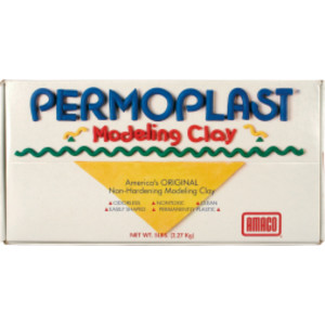 Permoplast Modeling Clay, Cream, 5 lbs.