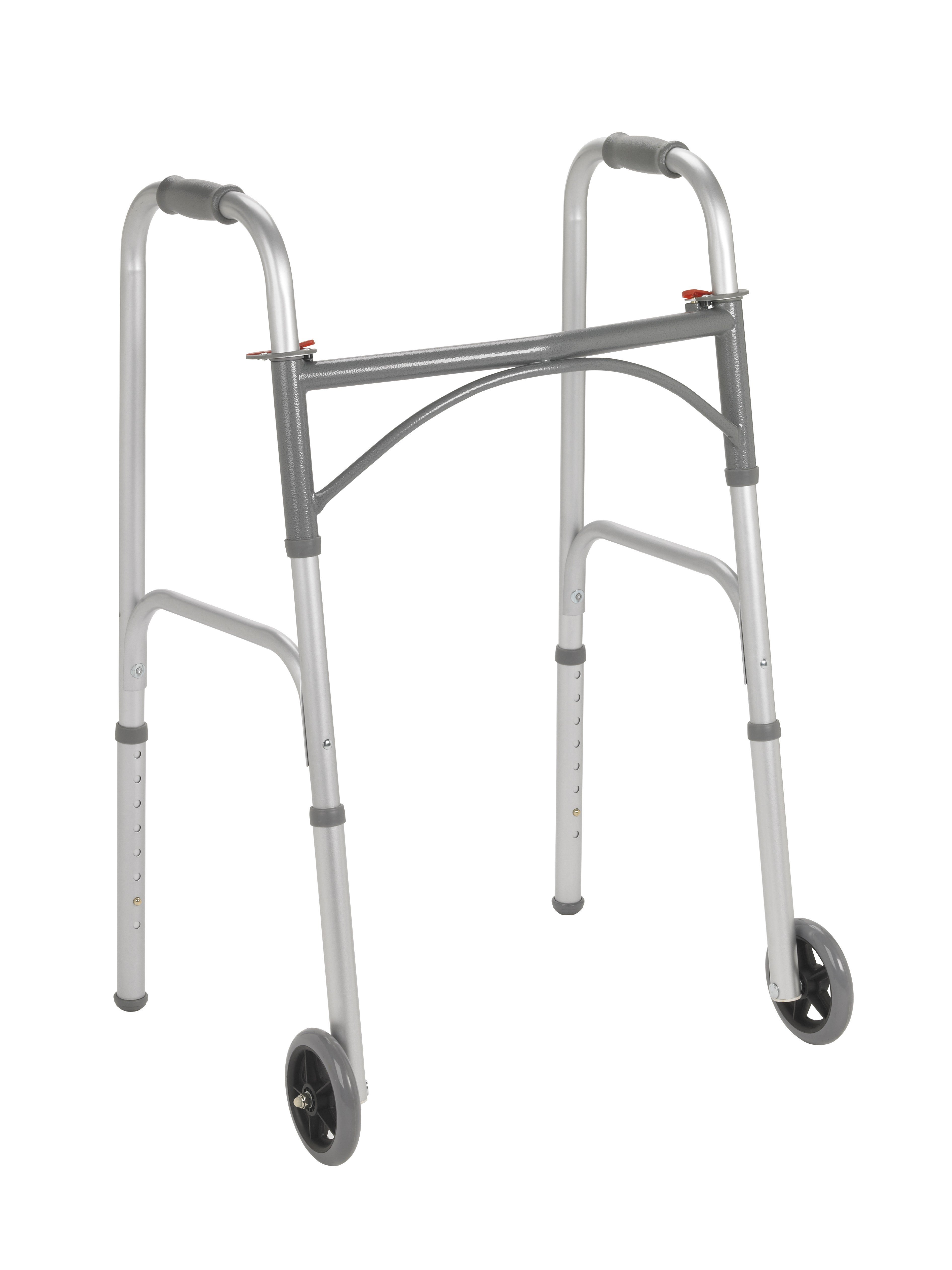 drive™ Steel Folding Walker, 25 – 32 Inch Height