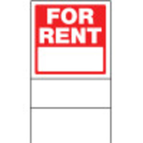 Styrene Red For Rent 17x 18in Sign