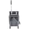 Unger, SmartColor, 16qt, Mop Bucket w/ Sidepress Wringer, Gray