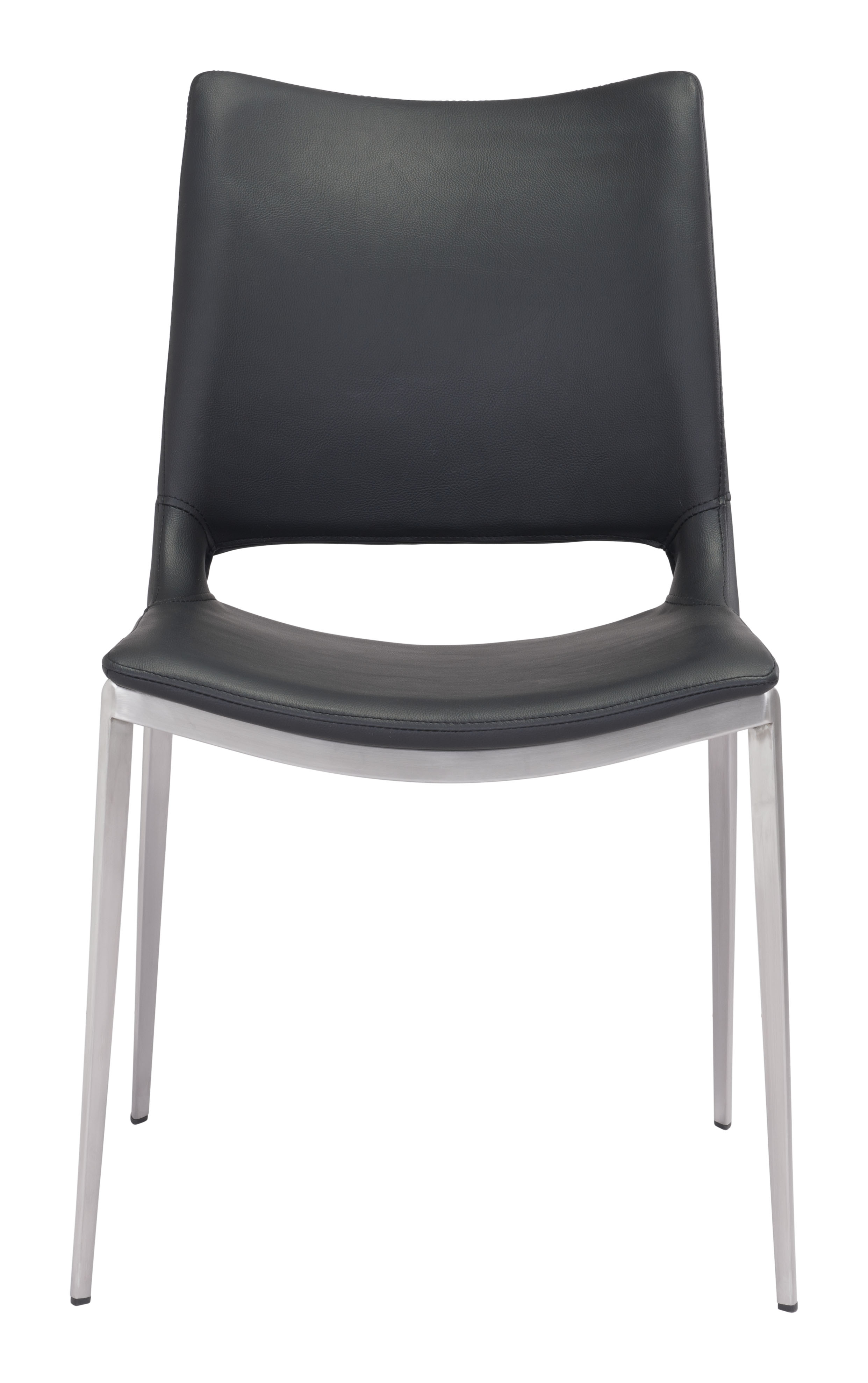 Ace Dining Chair (Set of 2) Black & Silver product image