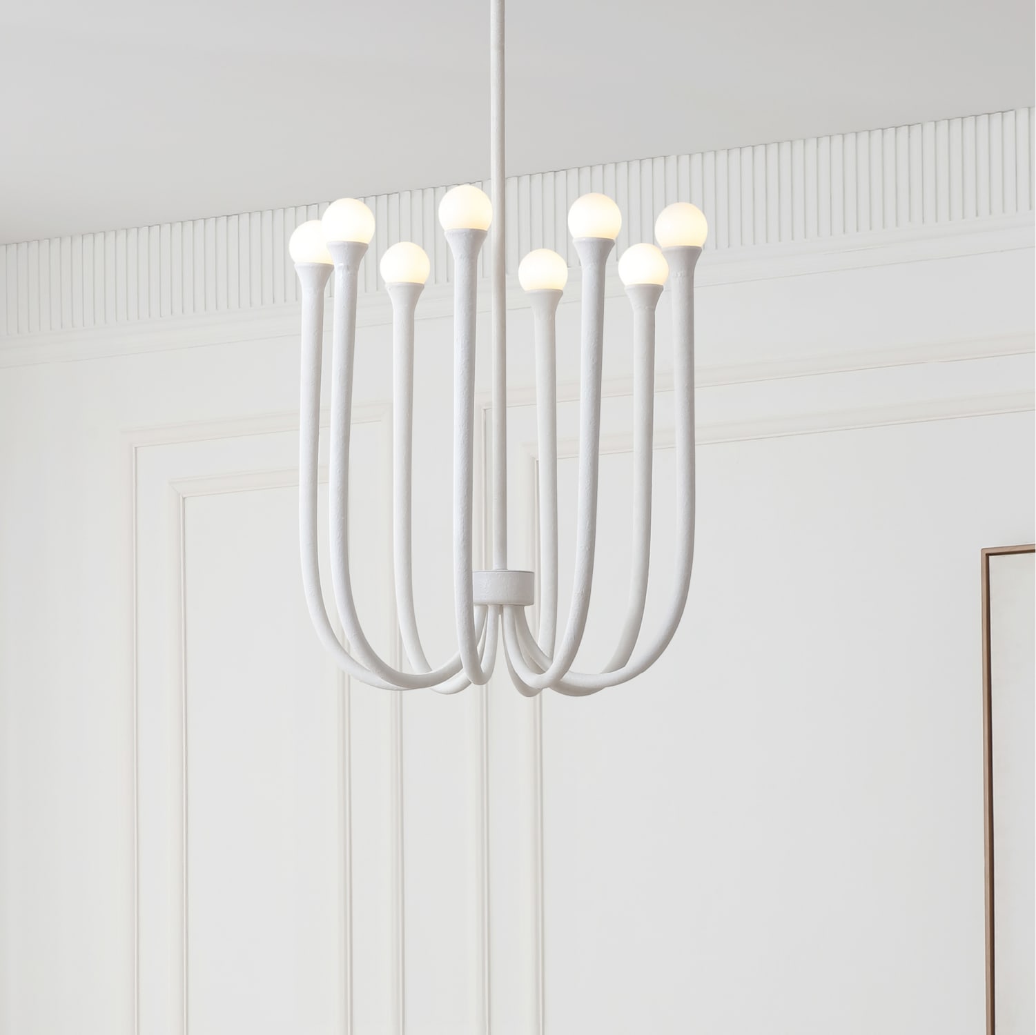Breeze 8 Light Chandelier — installation 1