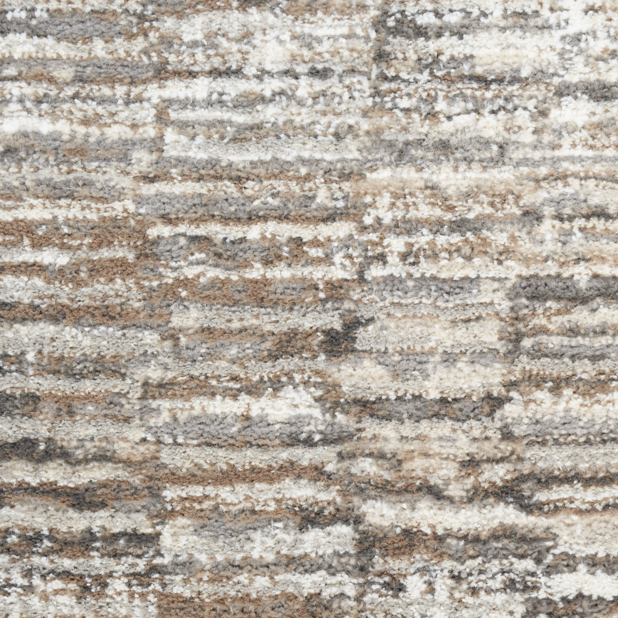 Nourison Sustainable Trends 2'2" x 7'6" Ivory Mocha Modern Indoor Rug