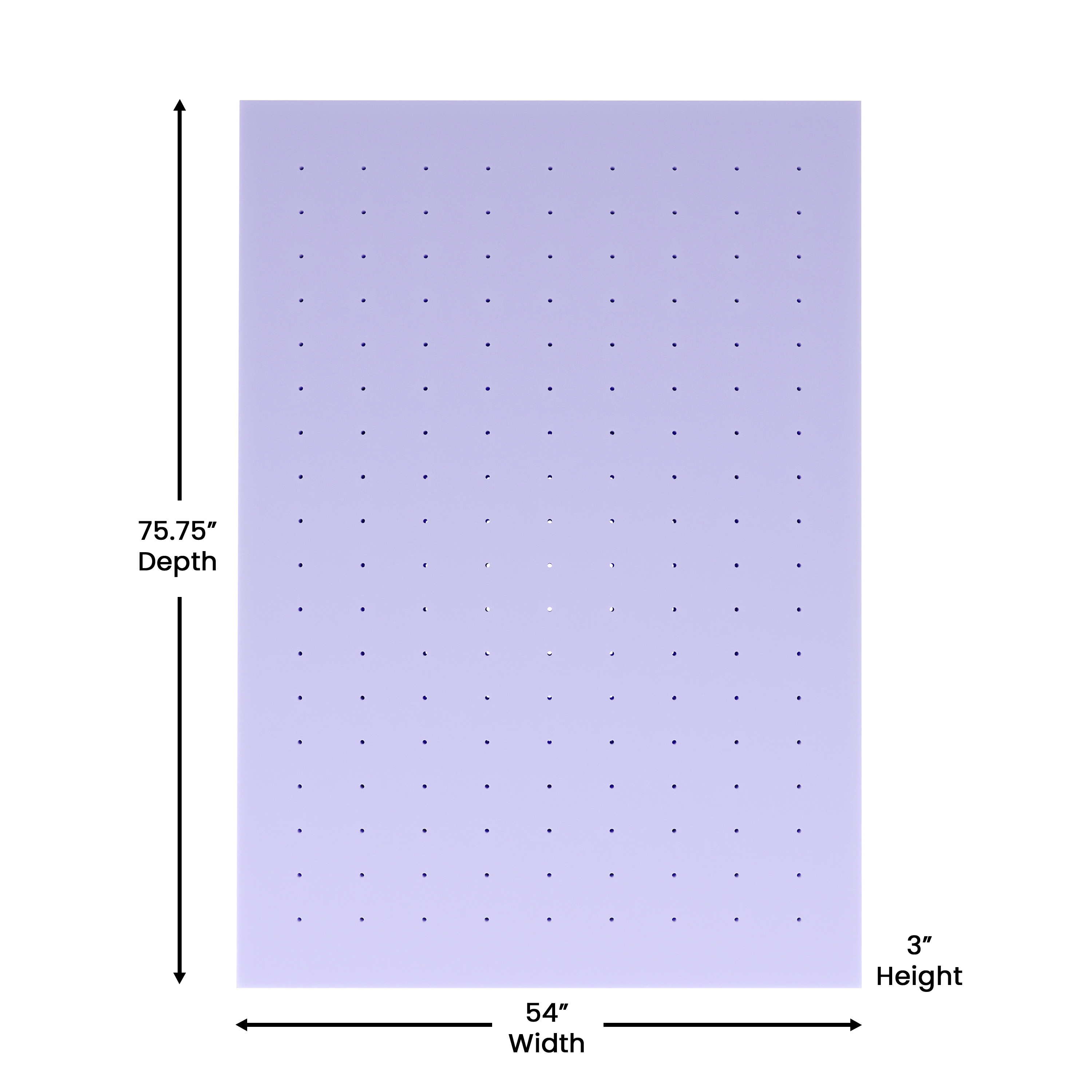 Astor 3" Memory Foam King Size Mattress Topper with Lavender Infused, CertiPU... - Picture 30 of 41