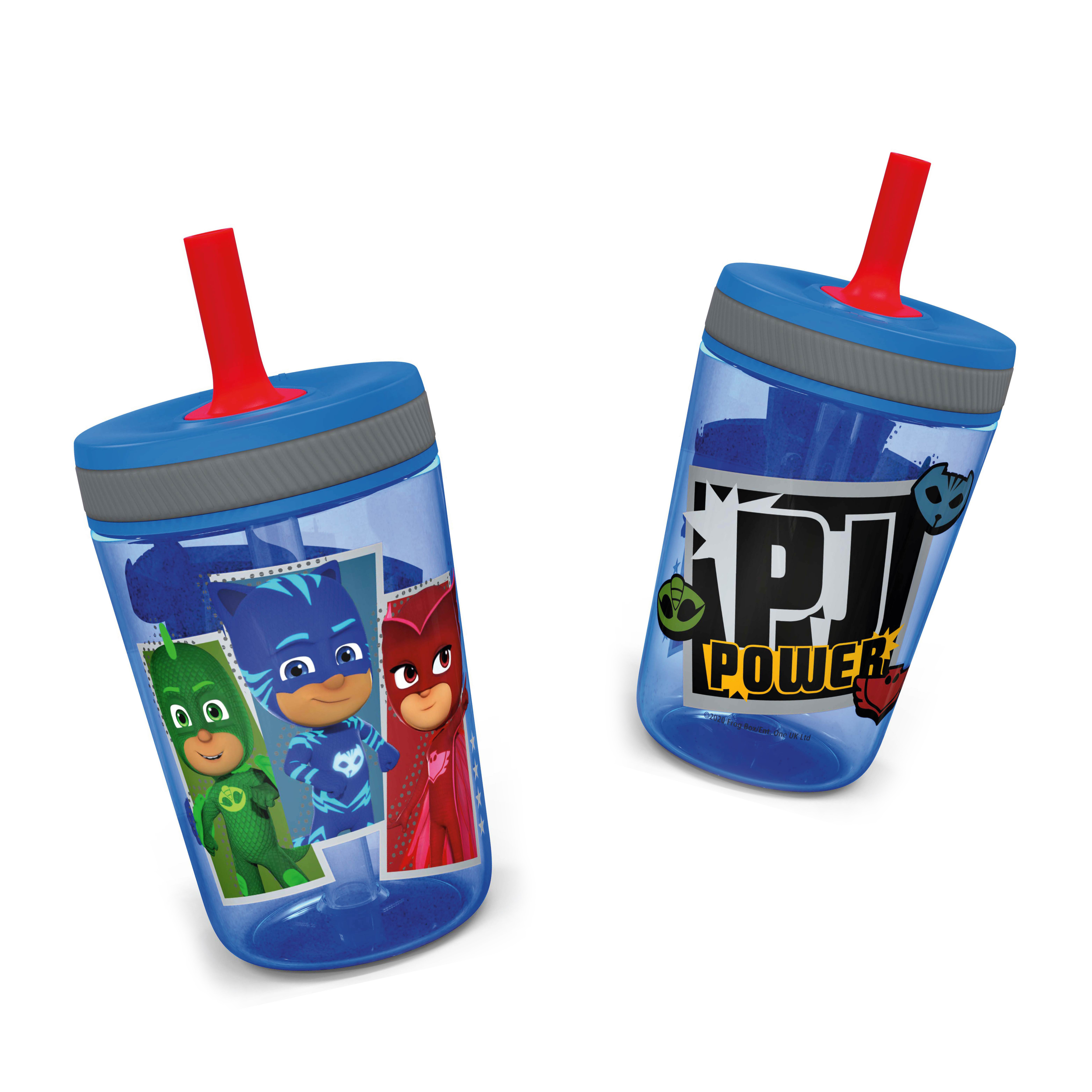 PJ Masks 15 ounce Plastic Tumbler with Lid and Straw, Catboy, Owlette & Gekko, 2-piece set slideshow image 2 PJ Masks 15 ounce Plastic Tumbler with Lid and Straw, Catboy, Owlette & Gekko, 2-piece set slideshow image 2