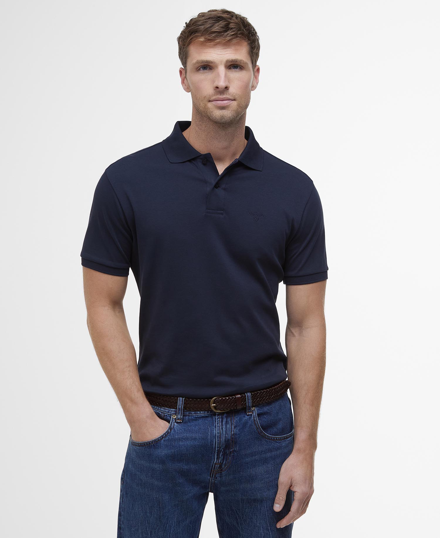 Drayton Linen Tailored Polo Shirt image number 0