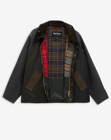 Patchwork Transport Waxed Jacket Sage Multi