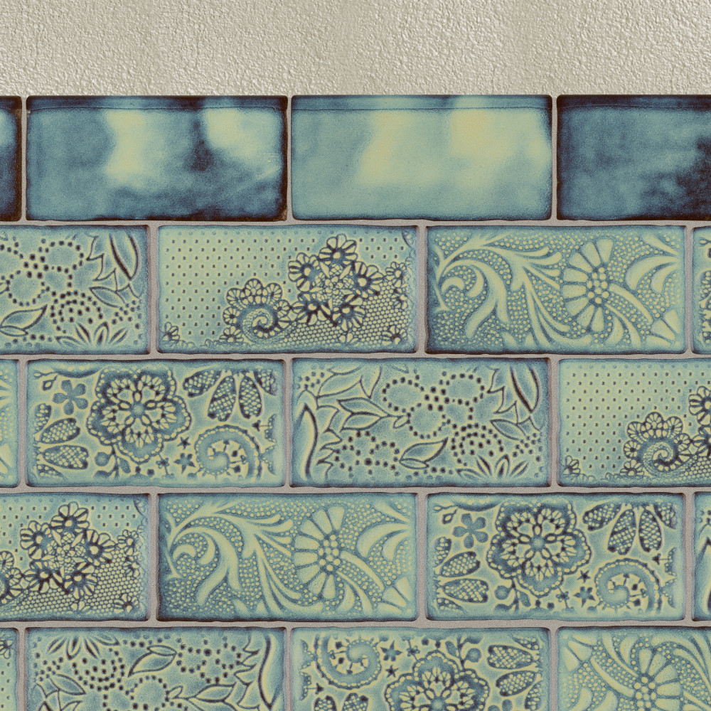 Antic Special Bullnose Agua Marina 3 in. x 6 in. Ceramic Wall Trim