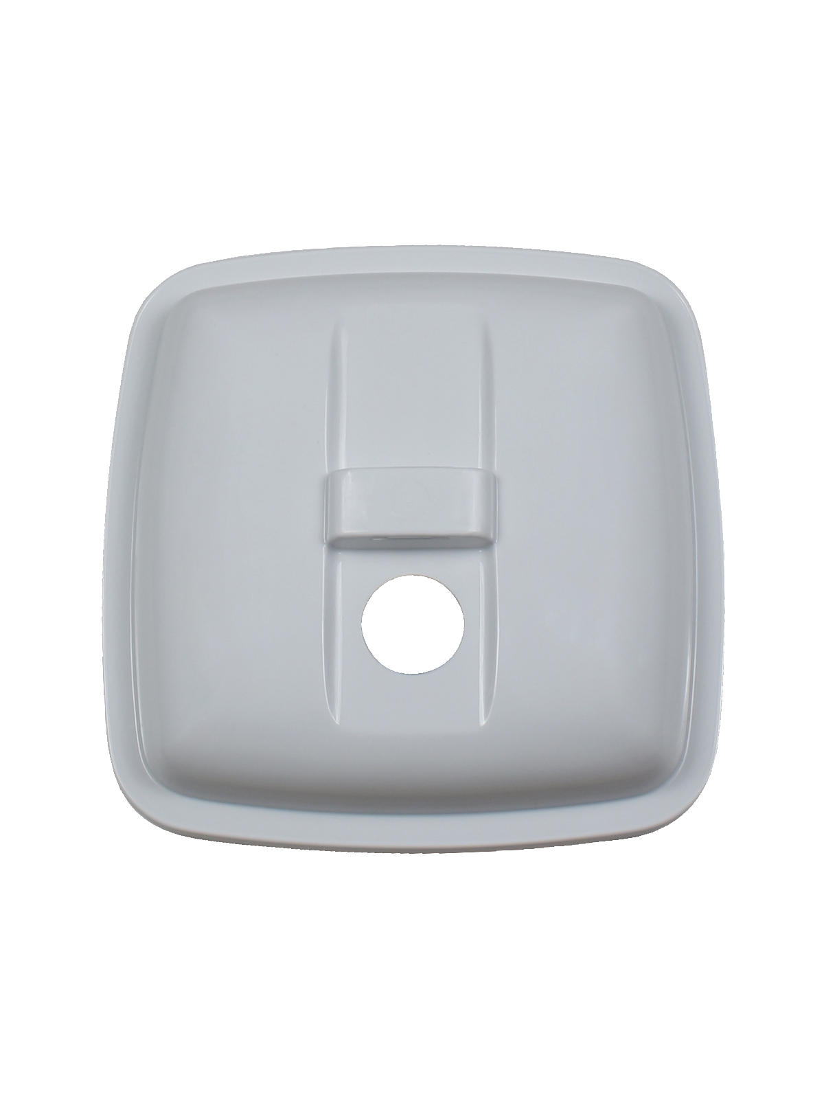 UPRIGHT – Single – Lid – 14 G – Solid Lift – White
