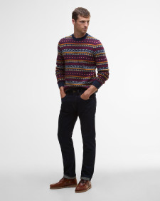 Pullover Easdale Fair Isle Rundhalsausschnitt Navy