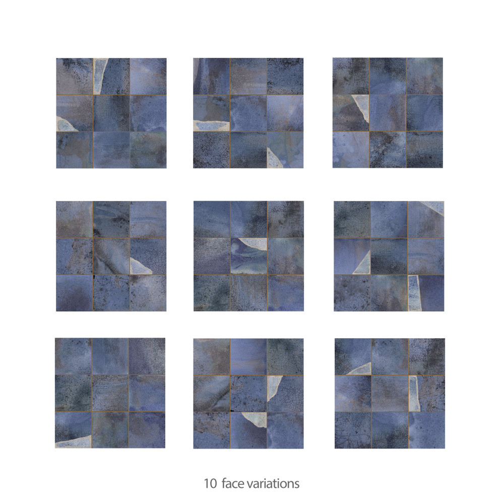 Kings Sea Blue 13 in. x 13 in. Ceramic Floor and Wall Tile
