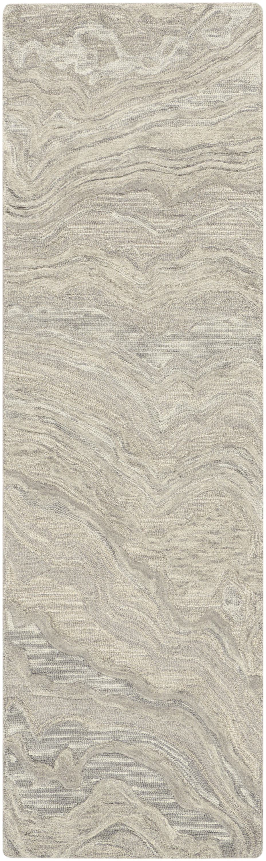 Nourison Graceful 2'3" x 7'6" Grey Modern Indoor Rug