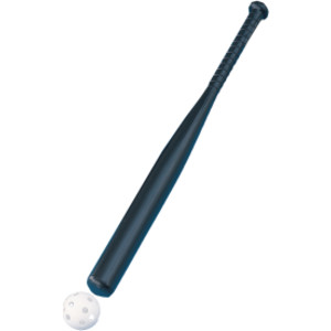 Plastic 28.5-Inch Baseball Bat & Ball Combo Set