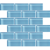 Glass Blox Glacier 2×4 Mosaic