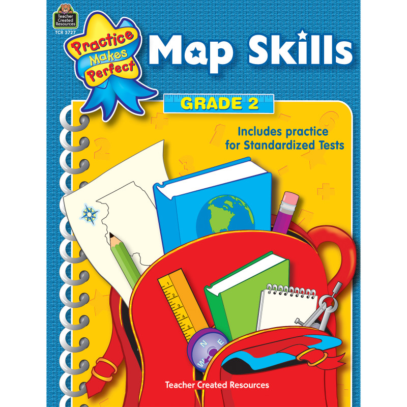 Practice Makes Perfect: Map Skills Workbook, Grade 2
