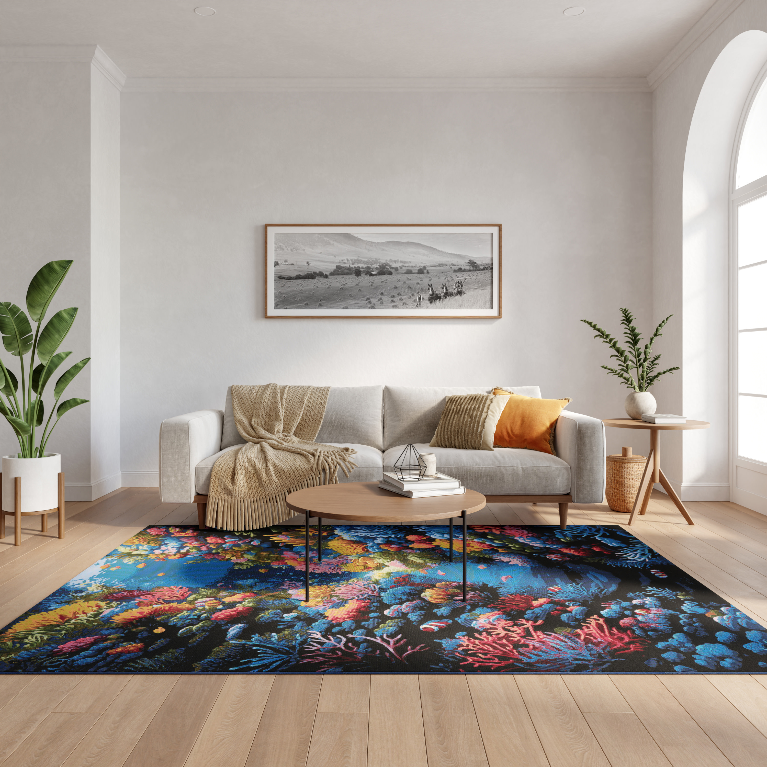 Nourison Color Splash 4' x 6' Multicolor Coastal, Nautical & Beach Rug